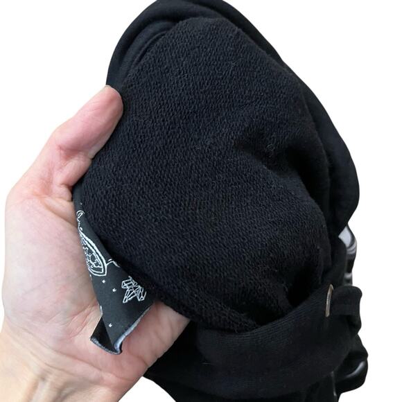 Rogue And Wolf Gothic Hoodie Sweatshirt Tunic Medium Snakes Witchy Baggy Black - Picture 7 of 10